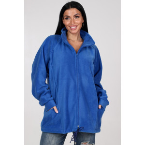 Толстовка женская "Макси" ТлФ-461 флис (последний размер) василек 72