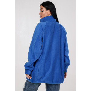 Толстовка женская "Макси" ТлФ-461 флис (последний размер) василек 72