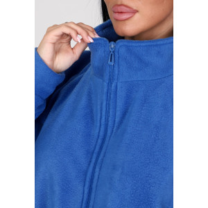 Толстовка женская "Макси" ТлФ-461 флис (последний размер) василек 72