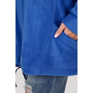 Толстовка женская "Макси" ТлФ-461 флис (последний размер) василек 72