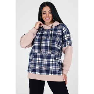 Толстовка женская "Акцент" ТлФ-1884 футер с начесом (последний размер) светлый беж 56