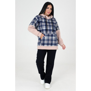 Толстовка женская "Акцент" ТлФ-1884 футер с начесом (последний размер) светлый беж 56