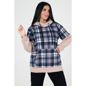 Толстовка женская "Акцент" ТлФ-1884 футер с начесом (последний размер) светлый беж 56