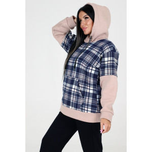 Толстовка женская "Акцент" ТлФ-1884 футер с начесом (последний размер) светлый беж 56