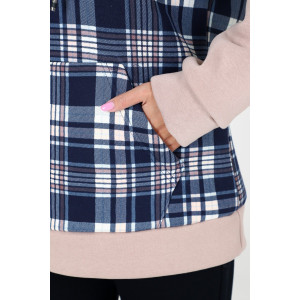 Толстовка женская "Акцент" ТлФ-1884 футер с начесом (последний размер) светлый беж 56