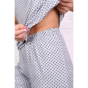 Пижама женская "Иринда-Г-2" (брюки) вискоза (последний размер) горошек 48