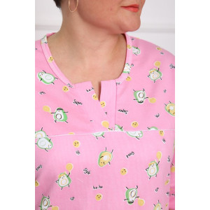 Сорочка женская "Ангелина" футер с начесом (последний размер) авокадо р 46