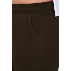 Бриджи женские "Ричи" футер 2-х нитка (последний размер) хаки 54