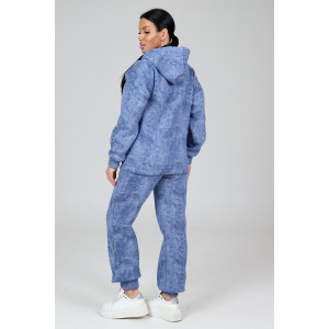 Костюм двойка женский КФ-2771 футер с начесом (последний размер) варенка джинс 50 Костюм двойка женский КФ-2771 футер с начесом (последний размер) варенка джинс 50