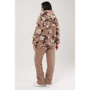 Костюм двойка женский КФл-2767 флис (последний размер) беж 48,52 Костюм двойка женский КФл-2767 флис (последний размер) беж 48,52