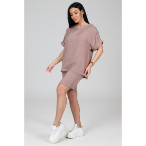 Костюм двойка женский КЛ-2639 "Шик" имитация льна (последний размер) светл.беж 50 Костюм двойка женский КЛ-2639 "Шик" имитация льна (последний размер) светл.беж 50