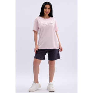 Костюм двойка женский "Сен-Тропе 2" кулирка-футер (р-ры: 46-60) зефир