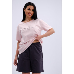 Костюм двойка женский "Сен-Тропе 2" кулирка-футер (р-ры: 46-60) зефир