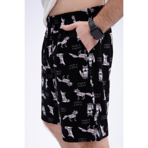 Шорты мужские ШМ-32 кулирка (р-ры: 48-60) черный