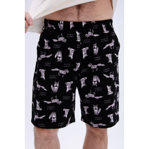 Шорты мужские ШМ-32 кулирка (р-ры: 48-60) черный