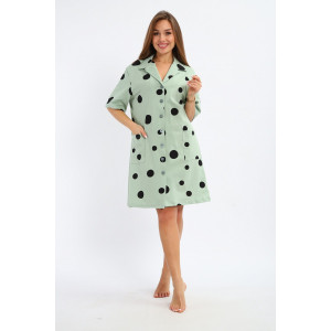 Халат женский №264 кулирка (р-ры: 48-58) хаки