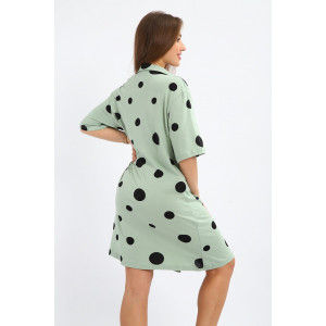 Халат женский №264 кулирка (р-ры: 48-58) хаки