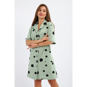 Халат женский №264 кулирка (р-ры: 48-58) хаки