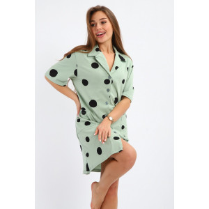 Халат женский №264 кулирка (р-ры: 48-58) хаки