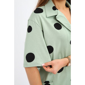 Халат женский №264 кулирка (р-ры: 48-58) хаки