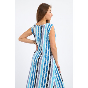 Сарафан женский №258.1 кулирка (р-ры: 46-60) голубой