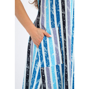 Сарафан женский №258.1 кулирка (р-ры: 46-60) голубой