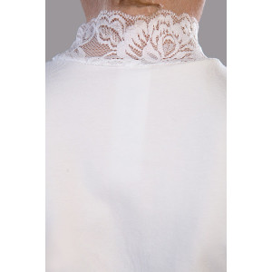 Блузка школьная №13151 "Надежда" кулирка с лайкрой (р-ры: 122-164) крем