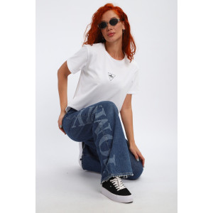 Футболка женская №85558 кулирка пенье (р-ры: 42-56) белый