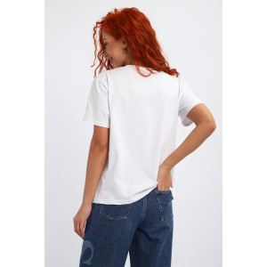 Футболка женская №85558 кулирка пенье (р-ры: 42-56) белый