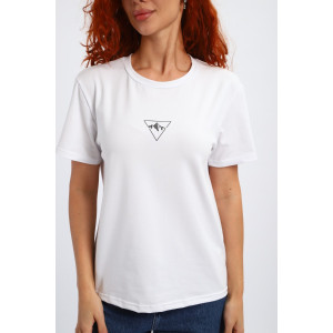 Футболка женская №85558 кулирка пенье (р-ры: 42-56) белый