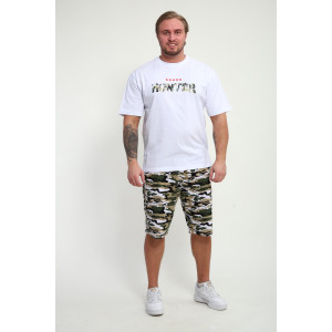 Костюм двойка мужской КМ-01 кулирка (р-ры: 46-56) белый Hunter