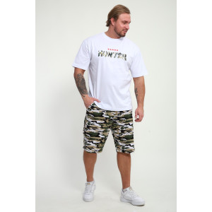 Костюм двойка мужской КМ-01 кулирка (р-ры: 46-56) белый Hunter