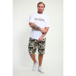 Костюм двойка мужской КМ-01 кулирка (р-ры: 46-56) белый Hunter