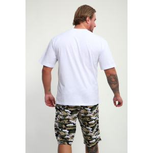 Костюм двойка мужской КМ-01 кулирка (р-ры: 46-56) белый Hunter