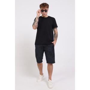 Шорты мужские №095 кулирка (р-ры: 50-60) варенка черная Шорты мужские №095 кулирка (р-ры: 50-60) варенка черная