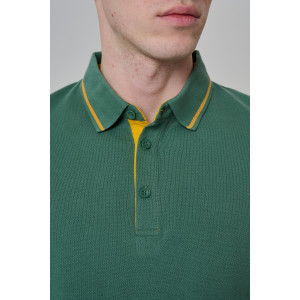 Футболка мужская №14457 пике (р-ры: 48-60) зеленый Футболка мужская №14457 пике (р-ры: 48-60) зеленый