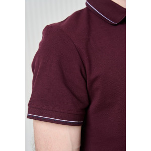 Футболка мужская №14454 пике (р-ры: 48-60) бордовый Футболка мужская №14454 пике (р-ры: 48-60) бордовый