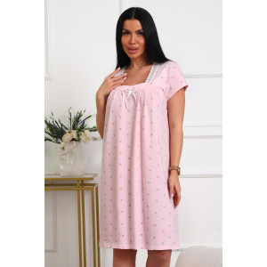 Сорочка женская №29544 кулирка (р-ры: 50-60) пудра Сорочка женская №29544 кулирка (р-ры: 50-60) пудра