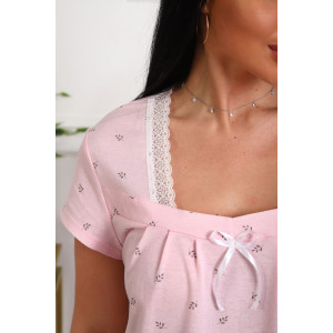 Сорочка женская №29544 кулирка (р-ры: 50-60) пудра Сорочка женская №29544 кулирка (р-ры: 50-60) пудра