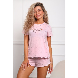 Пижама женская №29543 кулирка (р-ры: 44-54) пудра Пижама женская №29543 кулирка (р-ры: 44-54) пудра