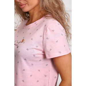 Пижама женская №29543 кулирка (р-ры: 44-54) пудра Пижама женская №29543 кулирка (р-ры: 44-54) пудра