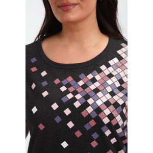 Костюм двойка женский КБЖЖ0142А кулирка (р-ры: L-7XL) графит Костюм двойка женский КБЖЖ0142А кулирка (р-ры: L-7XL) графит