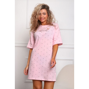 Сорочка женская №29545 кулирка (р-ры: 46-56) пудра Сорочка женская №29545 кулирка (р-ры: 46-56) пудра