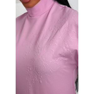 Блузка женская №84304 кулирка с лайкрой (р-ры: 44-58) розовый Блузка женская №84304 кулирка с лайкрой (р-ры: 44-58) розовый