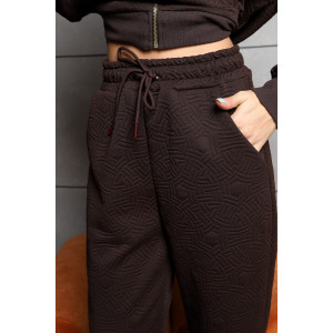 Костюм двойка женский №2286/2 капитоний (р-ры: 42-54) шоколад Костюм двойка женский №2286/2 капитоний (р-ры: 42-54) шоколад