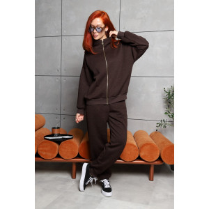 Костюм двойка женский №2286/2 капитоний (р-ры: 42-54) шоколад Костюм двойка женский №2286/2 капитоний (р-ры: 42-54) шоколад