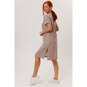 Туника женская №2274/1 кулирка (р-ры: 48-58) коричневый