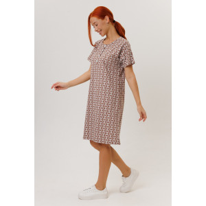 Туника женская №2274/1 кулирка (р-ры: 48-58) коричневый