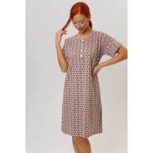 Туника женская №2274/1 кулирка (р-ры: 48-58) коричневый