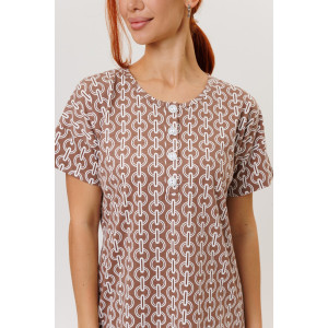 Туника женская №2274/1 кулирка (р-ры: 48-58) коричневый